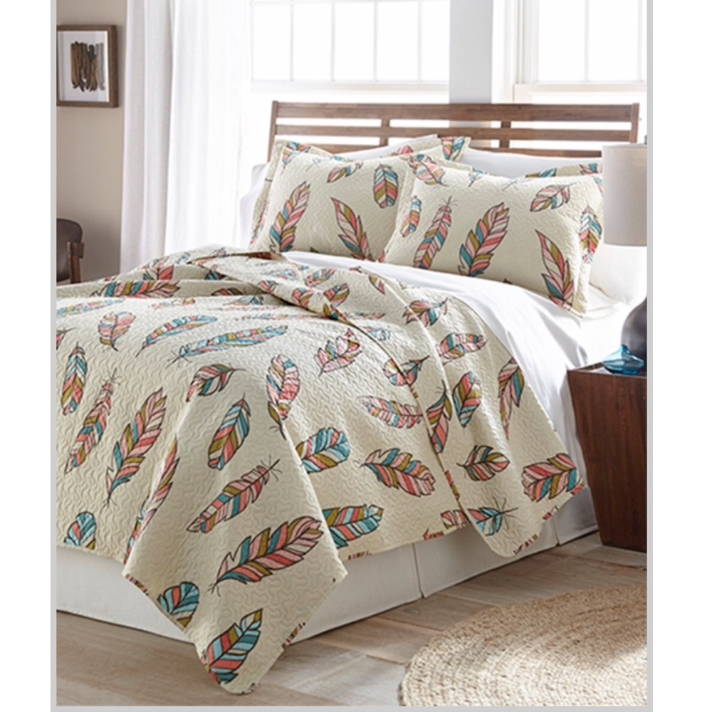 Marseille Quilt Set - Feather Pattern